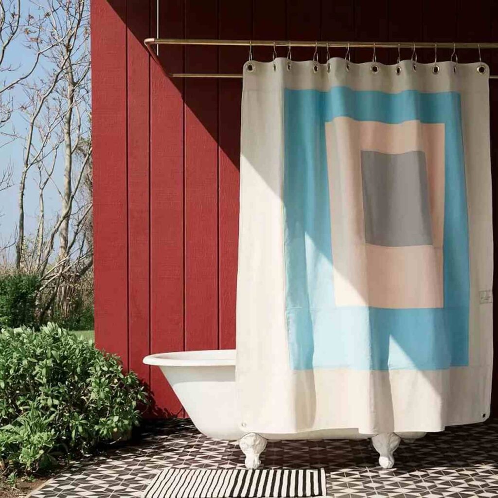 sustainable shower curtain